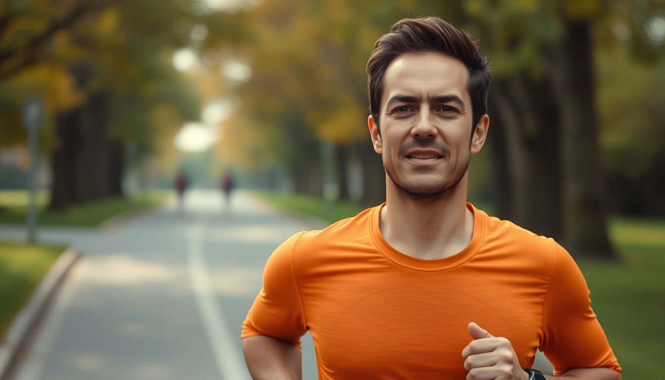 satisfacción haciendo running